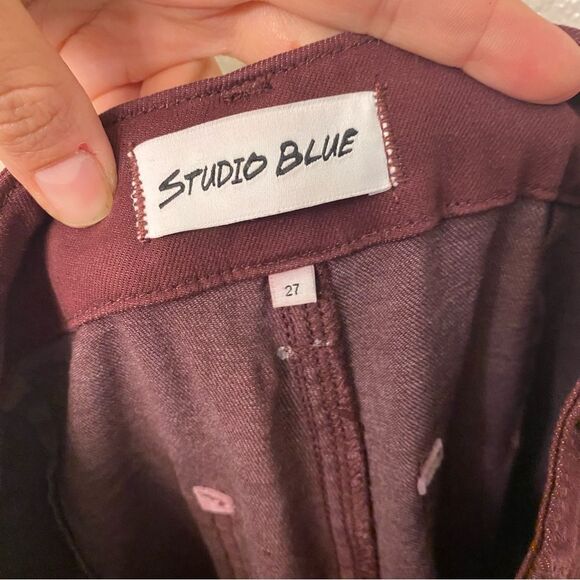 Studio blue ESB11807BS cotton tincel lyocell hi rise straight flare jeans  27 - Picture 10 of 11